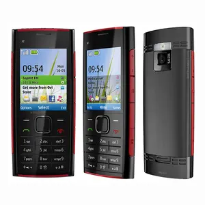 Untuk X2-00 Ponsel Sederhana FM Radio JAVA Kamera 5MP X2 Unlocked GSM Cell Phone