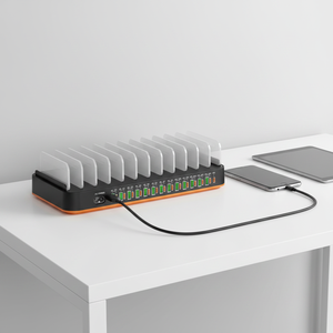 Station de charge USB multi-ports 420W, chargeur rapide de bureau avec 14 ports USB-A et 15 ports Type-C pour téléphone, Android et ordinateur portable - Product Image 1