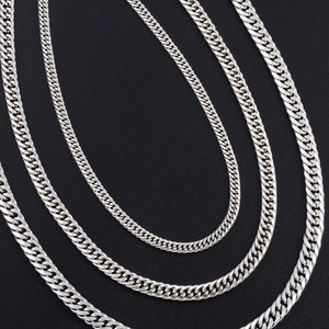 Collier Yadreva Punk en acier inoxydable, chaîne cubaine gourmette, bijoux hip-hop en métal massif, ne ternit pas - Product Image 6