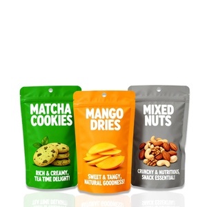 Đứng lên Túi với dây kéo nhựa in kỹ thuật số bao bì thực phẩm túi cho đồ ăn nhẹ bỏng ngô hạt xoài khô Cookie - Product Image 1