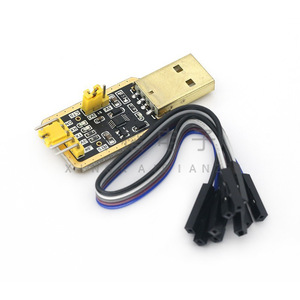CH340E USB ไปยัง TTL โมดูล 3.3V 5V ตัวแปลงอนุกรม STC โปรแกรมเมอร์บอร์ด PCB พร้อมสายเคเบิลสำหรับการพัฒนาไมโครคอนโทรลเลอร์ - Product Image 1