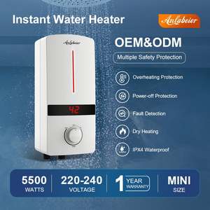 3.5kw chauffe-eau électrique domestique instantané intelligent 3 secondes chauffage boîtier en plastique pour hôtels - Product Image 4