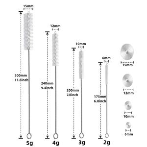 New Product Ideas <strong>2026</strong> Swizzle Stick Silicone Tip Stainless Steel 304 Straws Whisk <strong>Mini</strong> <strong>Cleaning</strong> <strong>Brush</strong> - Product Image 4