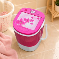 Mini-lave-linge OEM à cuve unique, 200W, électrique, portable, pour chaussettes et sous-vêtements, petite machine à laver