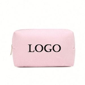 Bolsa de Maquillaje de Pana Personalizable al por Mayor, de Gran Capacidad, Nueva, Simple, Portátil, para Chicas, con Diseño de Dibujos Animados, Estilo INS - Product Image 4