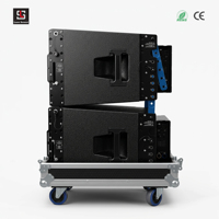 Sistema de Sonido Profesional TTL 55-a, Altavoces Line Array Dobles de 12 Pulgadas, Sistema de Sonido Activo de Tres Vías con Line Array Activo