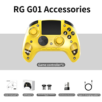 Manette de jeu sans fil Anbernic RG G01, taux de polling 1000 Hz, autonomie 21h, écran IPS 2.5D pour suivi de la fréquence cardiaque