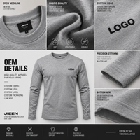 Fabricant de t-shirts à manches longues streetwear personnalisés, OEM, ODM, marque privée, fournisseur de vêtements surdimensionnés