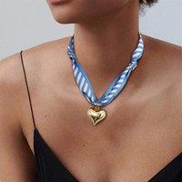 Collier ras du cou léopard sexy vintage avec étoile de mer et cœur épais, style écharpe, pour femme, cadeau d'été