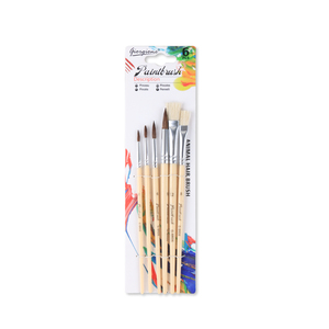 Giorgione – Lot de 6 pinceaux d'artiste en nylon pour enfants, pour <span class=keywords><strong>peinture</strong></span> à l'huile, à l'eau et acrylique - Product Image 6