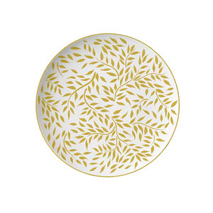 Vajilla Amarilla con Diseño de Hojas, Juego de Platos para Bodas, Platos de Porcelana, Vajilla Fina de Fábrica - Product Image 3