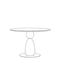 Table à manger ronde nordique compacte avec plateau en pierre frittée et piétement unique en bois de noyer pour appartement