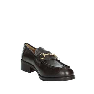 Mocassini da Donna Veni Rosetta in Pelle Marrone con Fibbia Dorata, Scarpe Basse - Product Image 5