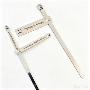 Plaque signalétique personnalisée en acier inoxydable Shanshuo, gravée au laser, pour étiquettes d'accessoires - Product Image 4