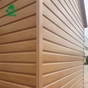 Revestimento de parede exterior de madeira e plástico de luxo