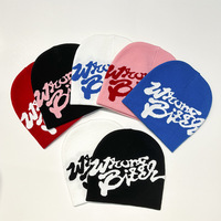 Gorro de Invierno Personalizado con Forro de Satén, Tejido Jacquard, Sin Dobladillo, Estilo Y2K, Venta al Por Mayor para Adultos