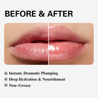 Gloss hydratant pour les lèvres T Advanced, effet repulpant, non gras, sérum raffermissant avec un volume instantané, amélioration du volume à long terme