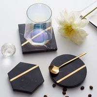 Sous-verres en marbre vert pour bière, marbré indien, personnalisé, pas cher, fait à la main