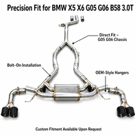 Tuyau d'échappement de tuning pour BMW X5 G05 X6 G06 B58 40i 3.0T, échappement Valvetronic Catback, silencieux, tuyaux d'échappement