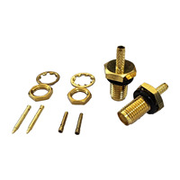 Connecteur coaxial SMA-KY1.5 en gros, connecteur femelle SMA en laiton pour RG316 RG174 avec filetage