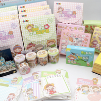 Boîte aveugle jouets Kawaii fille boîte autocollants ensemble pour journalisation Scrapbooking balle Journal enfants artisanat journal Album cahiers cartes