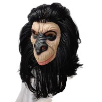 Masque de singe réaliste effrayant et effrayant en latex, masque intégral pour adulte, masque d'orang-outan, masque de tête