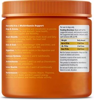 Probiotiques et multivitamines pour chiens 8-en-1 sous forme de gommes pour la digestion et la santé de la peau - Compléments alimentaires pour animaux de compagnie