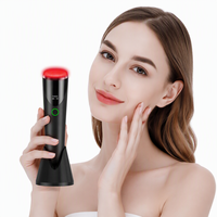 Appareil de luminothérapie LED pour le visage et le cou, infrarouge lointain 850nm, OEM ODM, pour la beauté et le massage, avec capteur de lumière rouge