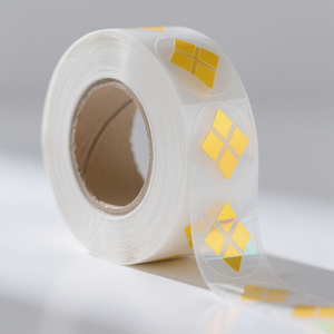 Étiquettes transparentes métallisées brillantes argentées personnalisées avec logo imprimé, très appréciées, pour bouteilles de cosmétiques et de spiritueux haut de gamme - Product Image 2