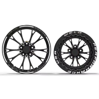 Jantes forgées Beadlock 2 pièces pour Drag Racing 5x114.3 5x120 Noir Brillant en Alliage pour Ford Mustang Falcon Holden Commodore HSV