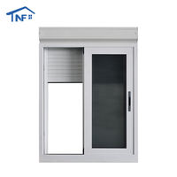 Fenêtres coulissantes en aluminium avec stores en aluminium à double vitrage, persiennes creuses intégrées décoratives personnalisées