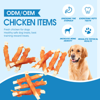 Friandises pour chiens cuites au four, savoureuses, nutritives et moelleuses, à base de poulet frais séché, ingrédient unique, pour récompenses d'entraînement