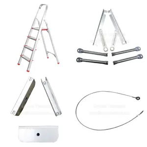 铝制梯子，带5步折叠台阶家用梯子配件，配件