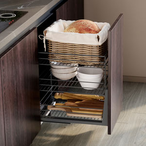 EMUCA 400mm 8381535 grigio antracite armadi cucina Titane carrello estraibile con fissaggio in basso e chiusura morbida - Product Image 2