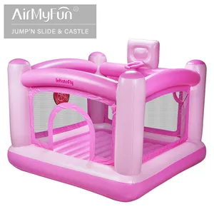 Good Quality Bouncy Castle Pink PVC Inflatable Jump House Party Small Bounce Castle Kids Bounce House