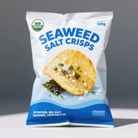Haute qualité de qualité alimentaire Pe étanche voir à travers les chips sac oreiller forme pochette joint arrière film transparent sac d'emballage alimentaire