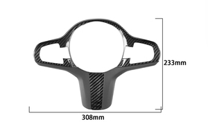 Embellecedor <span class=keywords><strong>de</strong></span> cubierta decorativa para marco <span class=keywords><strong>de</strong></span> volante <span class=keywords><strong>de</strong></span> coche <span class=keywords><strong>de</strong></span> fibra <span class=keywords><strong>de</strong></span> carbono para BMW G20 G30 G01 G08 G38 G32 G02 X3M X4M 3/4/5 Series - Product Image 5