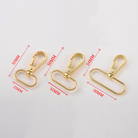 Clips de crochet de déclenchement en alliage de Zinc de luxe robustes mousqueton sac matériel Nickel boucle porte-clés Triangle anneau sangle crochet