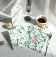 Serviettes en papier imprimées colorées personnalisées pour fêtes, bars et mariages