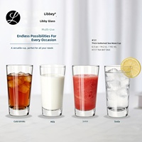 Verres à bière Libbey Factory en promotion, logo personnalisé, 12oz, 14oz, 16oz, mugs à bière en verre, vente en gros de verres à boire