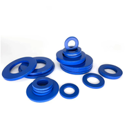 Rondelle plate en acier au carbone revêtue de PTFE, résistante aux produits chimiques et antirouille, pour boulons M6 M8 M10, quincaillerie