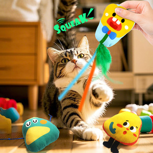 MIDEPET Interactive Toy with Squeaky Feature for Small Animals