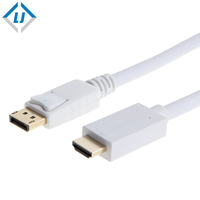 Câble DP Zhongshan LJ 8K 4K avec coque métallique (3 mètres) – Prise en charge 4K 60Hz, haute vitesse, 48 Gbit/s, retour audio