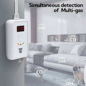 Home Safety <strong>Gas</strong> Detector Home Alarm Domestic <strong>Gas</strong> Leak Detector Solenoid Valves Fire Alarm System CO <strong>Gas</strong> Leak Detector - Product Image 2