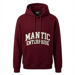 เสื้อฮู้ดผ้าฟลีซคอตตอน 100% ปักโลโก้ตามสั่ง OEM สำหรับฤดูใบไม้ร่วง พร้อมชุดวอร์มแบบมีฮู้ดสำหรับทุกเพศ - Product Image 1