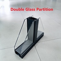 Panneau de séparation de bureau modulaire en acier courbé, mur en verre dépoli insonorisé et mobile, écologique, anti-corrosion, garantie 5 ans