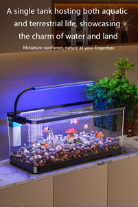Viskom, kleine woonkamer goudviskom, filtratie en zuurstoftoevoer alles-in-één apparaat, <span class=keywords><strong>aquarium</strong></span> met landschapsinrichting - Product Image 4