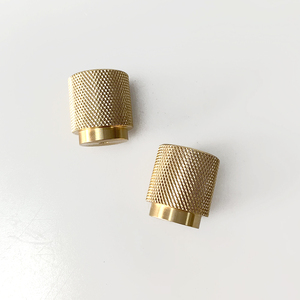 Accessoires de meubles Tiroir d'armoire Petite poignée en aluminium moleté Boutons de traction classiques - Product Image 3