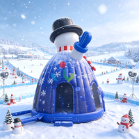 Dôme gonflable géant de Noël de qualité commerciale, tente igloo, château gonflable pour la location lors de festivals d'hiver en plein air