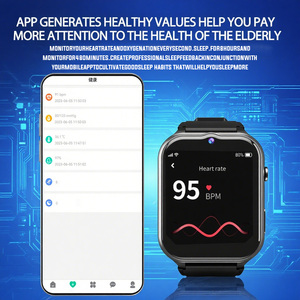 Vgk8 Người Cao Tuổi Thông Minh Đồng Hồ Cho Người Cao Niên <span class=keywords><strong>GPS</strong></span> Rơi Báo Động Thuốc Nhắc Nhở Heart Rate Monitor Không Thấm Nước IP67 Ban Nhạc Da IOS - Product Image 3